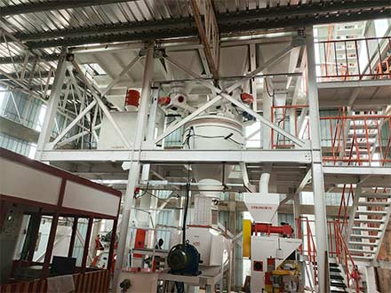 强福机械自动粉料线设备喀麦隆项目