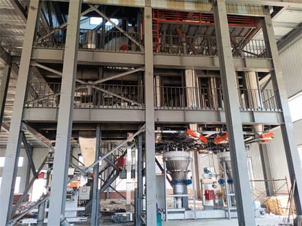 强福机械250kg每批次全自动预混料生产线安装完成