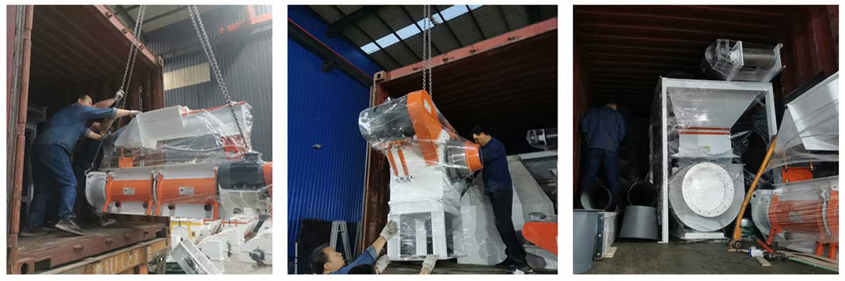整套SZLH250饲料加工设备已发往塞浦路斯