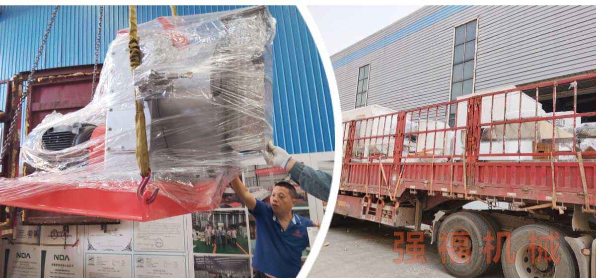  强福机械整套SZLH320饲料颗粒生产线发货浙江省