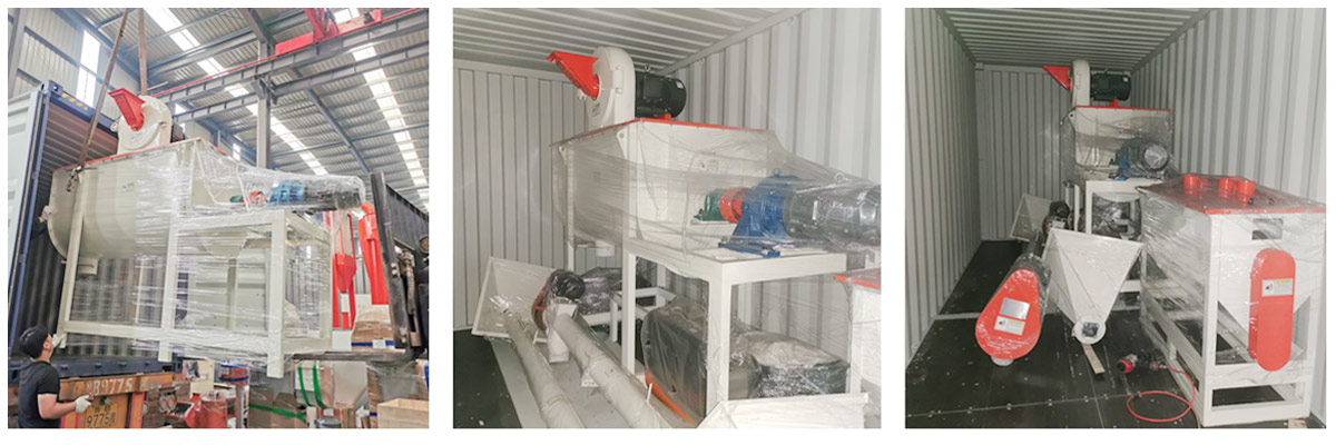 小型饲料加工机组发往阿塞拜疆