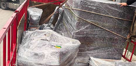 强福机械25颗粒机冷却器振动筛发往乌兹别克斯坦