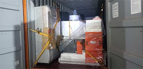强福生产机械37KW饲料粉料线发往几内亚